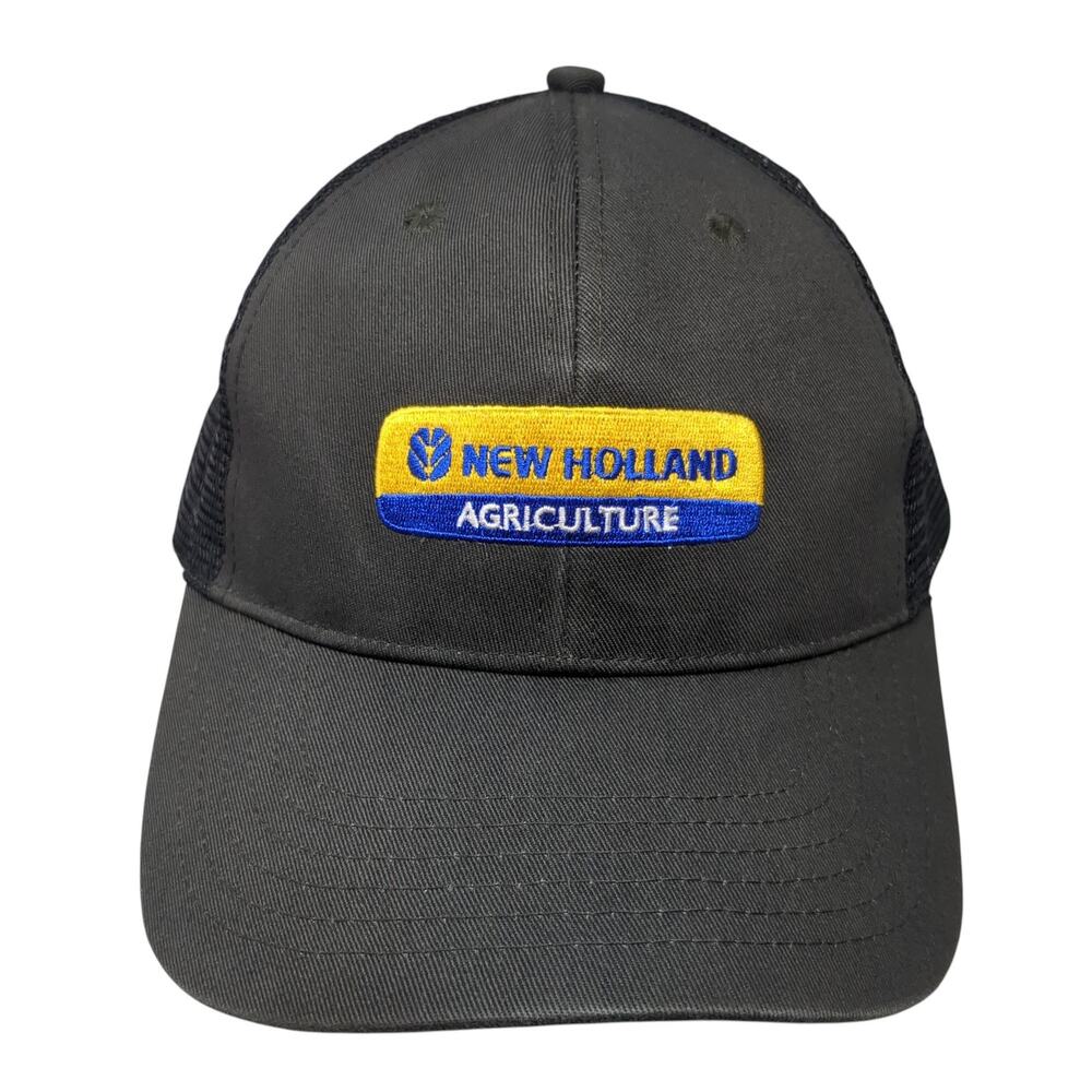 New Holland Agriculture St. Joseph Tractor Trucker Hat Gray One Size Mesh Back